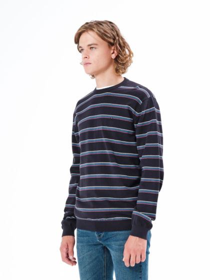STRIPPED KNITTED SWEATER