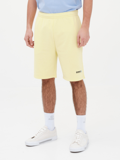 BASEHIT MEN'S FRENCH TERRY SWEAT SHORTS WITH PATCH POCKET
