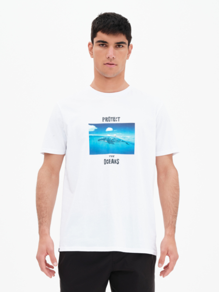BASEHIT “PROTECT THE OCEANS” ΑΝΔΡΙΚΟ ΚΟΝΤΟΜΑΝΙΚΟ T-SHIRT