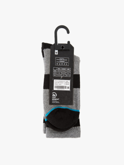 BASEHIT STRIPED CUSHIONED CREW SOCKS