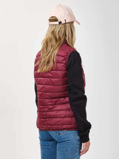 BASEHIT FAKE DOWN PUFFER VEST JACKET