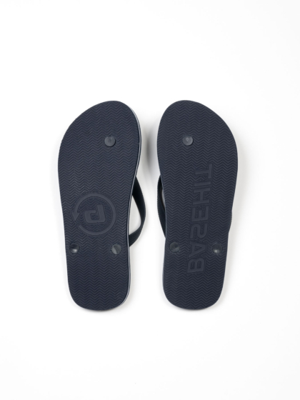 BASEHIT MEN'S BASIC LOGO FLIP FLOPS