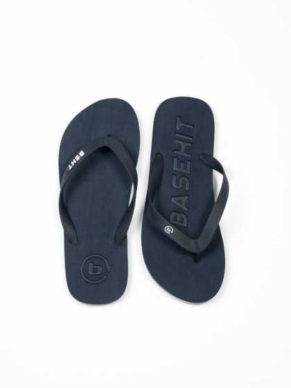 BASEHIT MEN'S BASIC LOGO FLIP FLOPS