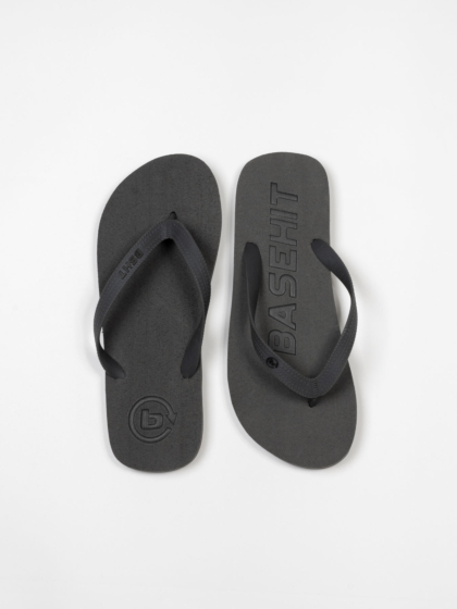 BASEHIT MEN'S BASIC LOGO FLIP FLOPS
