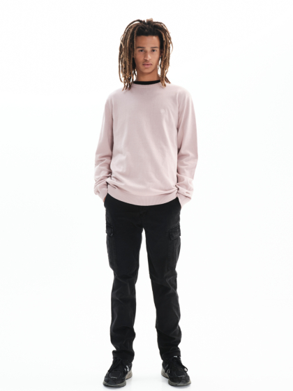 BASEHIT MEN'S BASIC KNIT SWEATER