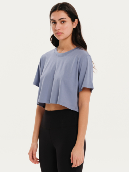 BASEHIT ΓΥΝΑΙΚΕΙΟ ΜΟΝΟΧΡΩΜΟ CROP T-SHIRT