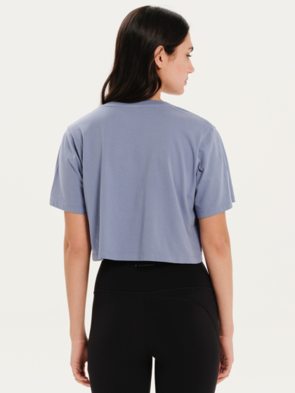 BASEHIT ΓΥΝΑΙΚΕΙΟ ΜΟΝΟΧΡΩΜΟ CROP T-SHIRT