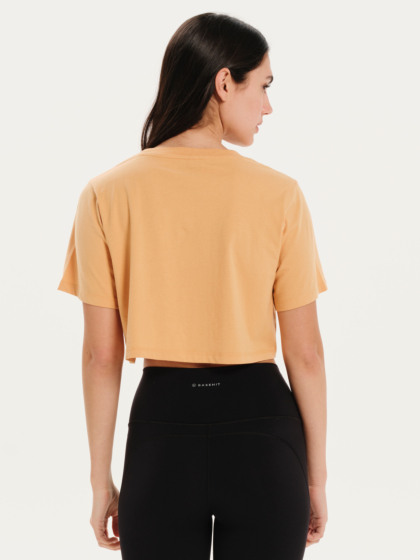 BASEHIT ΓΥΝΑΙΚΕΙΟ ΜΟΝΟΧΡΩΜΟ CROP T-SHIRT
