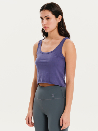 BASEHIT ΓΥΝΑΙΚΕΙΟ ΜΟΝΟΧΡΩΜΟ ΑΜΑΝΙΚΟ CROP TOP