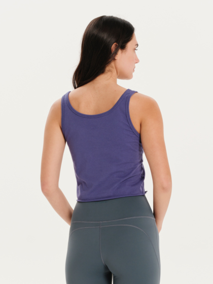BASEHIT ΓΥΝΑΙΚΕΙΟ ΜΟΝΟΧΡΩΜΟ ΑΜΑΝΙΚΟ CROP TOP