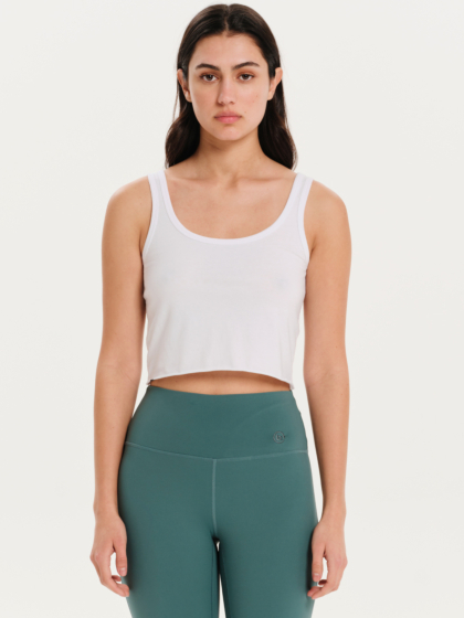 BASEHIT WOMEN'S SOLID TANK CROP TOP