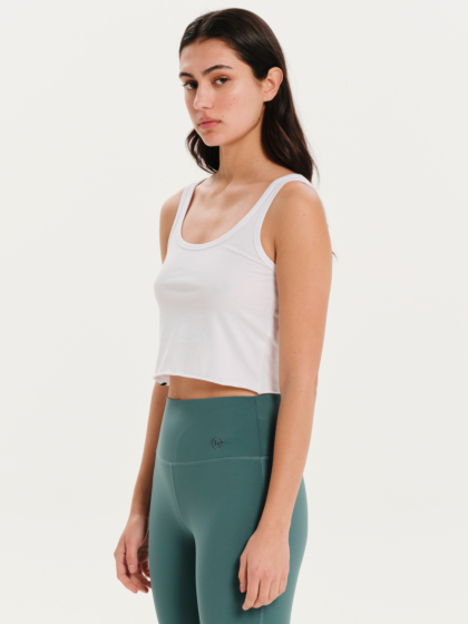 BASEHIT WOMEN'S SOLID TANK CROP TOP