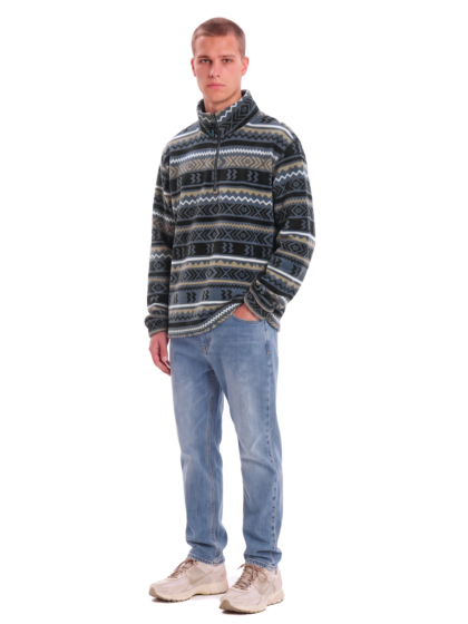 BASEHIT ΑΝΔΡΙΚΟ FLEECE ΜΕ ΦΕΡΜΟΥΑΡ ΜΕΧΡΙ ΤΟ ΣΤΗΘΟΣ