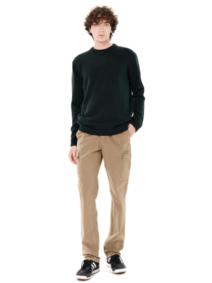 BASEHIT MEN'S BASIC KNIT SWEATER
