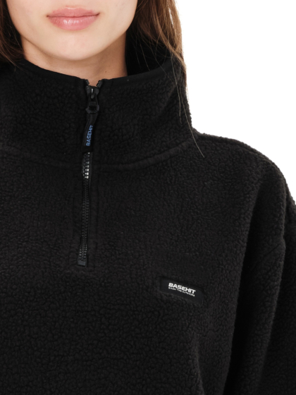 BASEHIT WOMEN’S HIGH-PILE HALF ZIP FLEECE