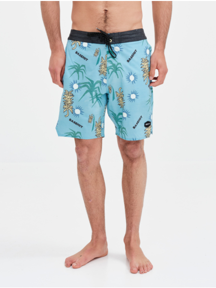 BASEHIT ΑΝΔΡΙΚΟ ΑΝΑΚΥΚΛΩΜΕΝΟ TROPICAL FLORAL BOARDSHORTS 49cm 