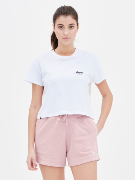 BASEHIT "ALOHA FROM HAWAII"  ΓΥΝΑΙΚΕΙΟ ΚΟΝΤΟΜΑΝΙΚΟ CROP TOP