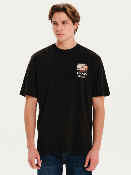BASEHIT VACATION ΑΝΔΡΙΚΟ ΚΟΝΤΟΜΑΝΙΚΟ T-SHIRT