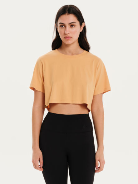 BASEHIT ΓΥΝΑΙΚΕΙΟ ΜΟΝΟΧΡΩΜΟ CROP T-SHIRT