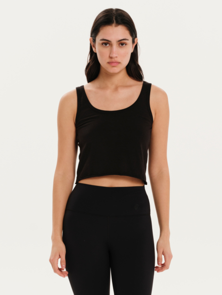 BASEHIT ΓΥΝΑΙΚΕΙΟ ΜΟΝΟΧΡΩΜΟ ΑΜΑΝΙΚΟ CROP TOP